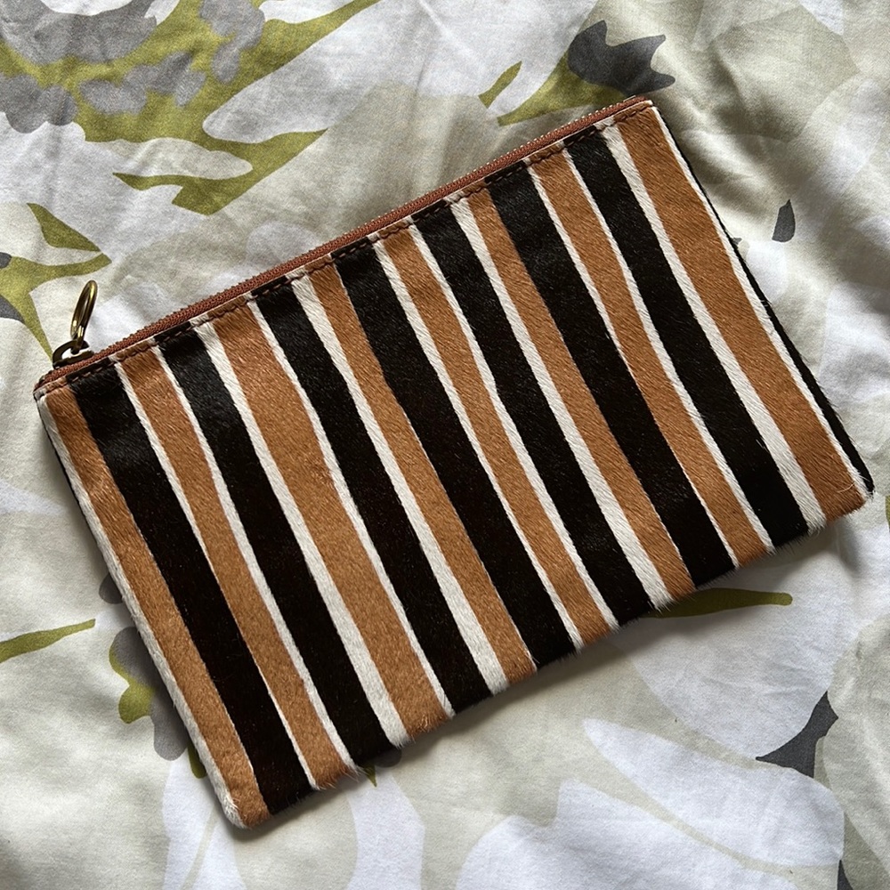 Madewell Haircalf clutch (New)